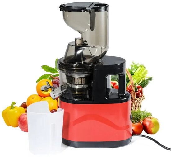 Slowjuicer - Sapcentrifuge - Cold Press Juicer - 500W Sapmachine - Grote Invoergoot 8 cm - Slow Speed Juicer - Fruitpers - Groentepers - BPA-vrij - Antiblokkeerfunctie - Laag Geluid - Eenvoudig te Reinigen - 220V van Fripesk.