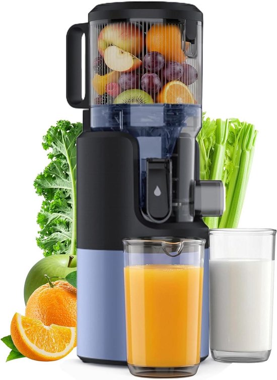 Slowjuicer - Sapcentrifuge - Gezond sap maken - Enkele vijzel technologie - Niet gespecificeerd - Zwart