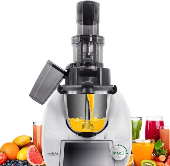 Slowjuicer voor Thermomix TM5 en TM6: Koudgeperst Sap en Hoge Sapopbrengst van Merkloos