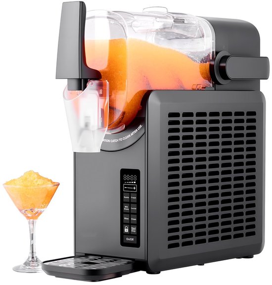 Slush- en Margaritamachine - Bevroren Drankenmaker - 2,6 L Capaciteit - 5 Vooraf Ingestelde Programma's - Zelfreinigend - Voor Frappé & Milkshake van Merkloos