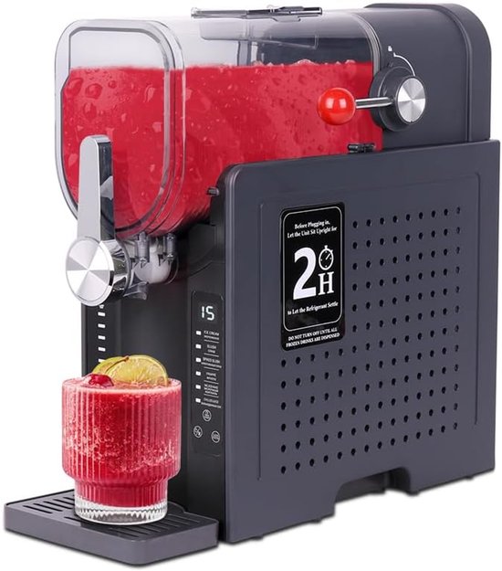 Slush Machine 1,6 Liter - Zelfvriezende Slushy Maker zonder IJsblokjes - Frozen Drink Maker met 6 Programma’s en Zelfreiniging - Voor Slush, Cocktails, Smoothies, Frappé, Koud Sap en Bevroren Dranken
