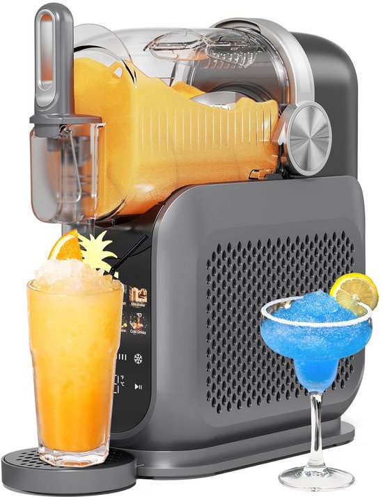 Slush Machine voor Thuis met 6 Programma's en LED-Display, IJsvrije Drankmaker van Merkloos