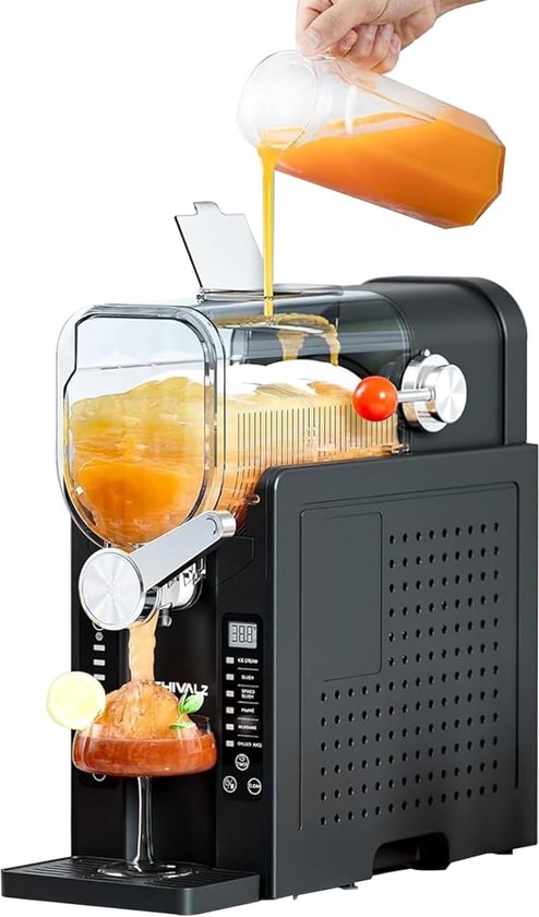 Slushie Apparaat - Frozen Drankjes Maker - Feestjes Thuis - Geen Ijs Nodig - 1.6 Liter Capaciteit van Merkloos