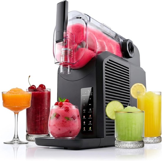 Slushie Machine 1,8L – Bevroren Drankjes Maker met 5 Programma's – Voor Slushies, Milkshakes, Frappés, Smoothies & Frozen Cocktails – Zelfreinigend – 200W
