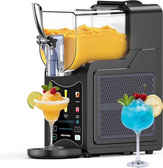 Slushie Machine 1,9 L – 6 Programma's voor Slushies, Milkshakes en Margarita's – Automatische Diepvriesdrankmaker met Zelfreiniging van Nostalgia