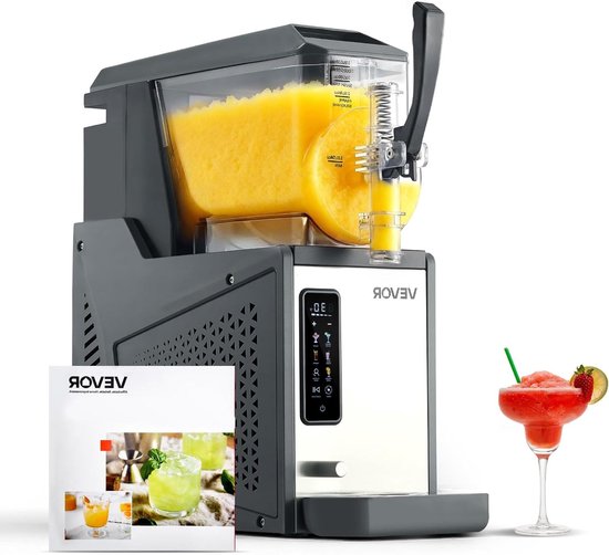 Slushmachine – Slush Puppy Maker – Ijsmachine – Margarita Machine – Milkshakemachine – 4 Liter Capaciteit – 350W Krachtige Compressor – Zelfreinigende Functie van Merkloos