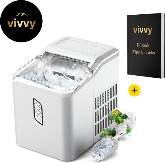 Smart IJsblokjesmachine 2 In 1 - IJsklontjes Machine Binnen 9 Minuten - IJsblokjesmachine Crushed Ice Met Besturingspaneel - 100% Verkoeling Garantie - 2 Soorten Klontjes - Zelfreinigend van Smart