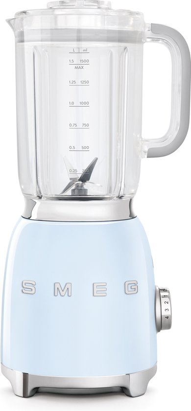 SMEG BLF01PBEU - Blender - Pastelblauw - 800W - 1,5L - Jaren '50-stijl van SMEG