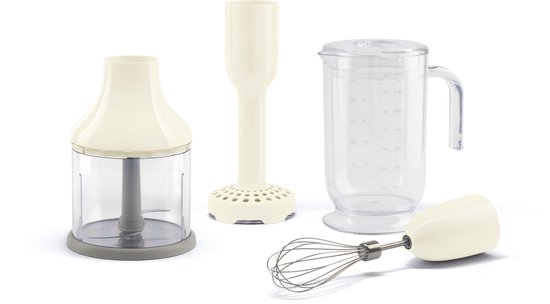SMEG HBAC01CR - Staafmixer accessoire set - Crème - Jaren '50 stijl