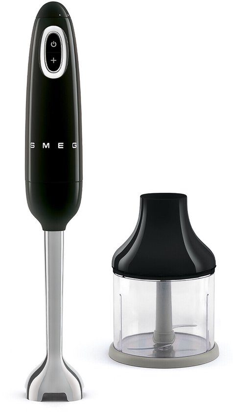 SMEG HBF00BLEU Staafmixer met Hakmolen - 700W - Variabele Snelheid + Turbo - Zwart van SMEG