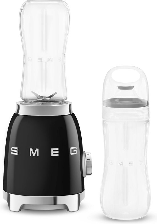 SMEG PBF01BLEU - Personal blender - Zwart - 600 ml - 300W - Jaren '50 van SMEG