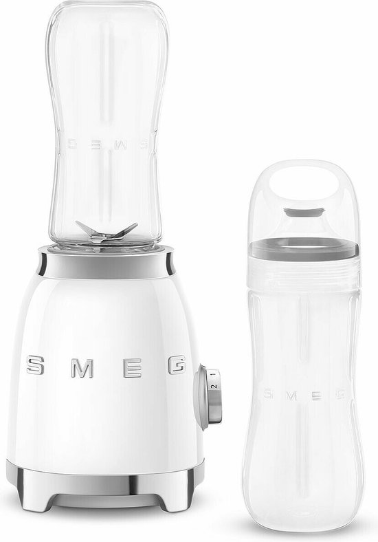 SMEG PBF01WHEU - Personal blender - Wit - 600 ml - 300W - Jaren '50 van SMEG