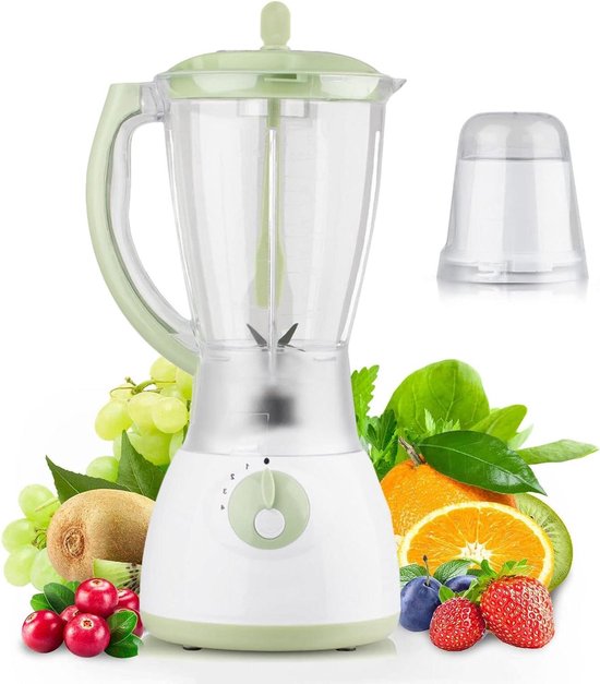 Smoothie Maker - Keuken Blender - Gezonde Drankjes Maken - Krachtige Motor - 1.5 Liter - Groen