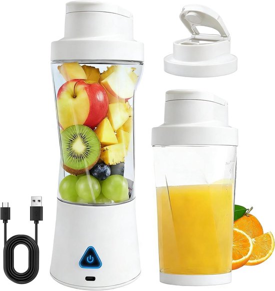 Smoothie Maker - Persoonlijke Blender - Gezonde Drankjes Maken - 6 Roestvrijstalen Messen - 700ml Capaciteit - Transparant