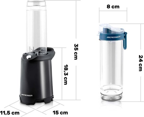 Smoothieblender 350W BD-752 Berdsen zwart van Berdsen