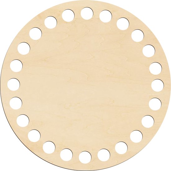 SMX Design - Ronde Basis voor Mand - Birch Multiplex - 13cm - FSC gecertificeerd van Merkloos