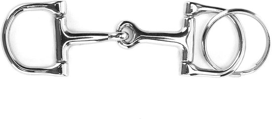 Snaffle Bit Sleutelhanger voor Paardliefhebbers, Perfecte Decoratie voor Vrienden, 10 x 3 cm, Paardensport Accessoire, Uniek Cadeau voor Ruiters van Merkloos