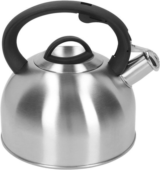 Snelle Verhitting 3L RVS Fluitketel met Handvat, Geschikt voor Inductie en Gas, Theepot voor Perfecte Thee
