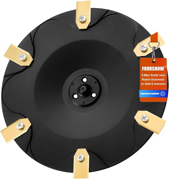 【Sneller en Efficiënter Snijden】 Mes Schijf 6 Stuks Compatibel met Gardena Sileno Life, Sileno, Sileno Plus, R100li R130li R160li, Grasmaaier Robot Mes Schijf