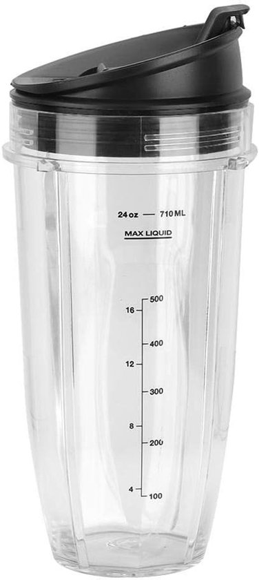 SnelShoppen - 18oz, 24oz, 32oz Vervangende Bekers + Deksel Set voor 900W 1000W Mixers - Herbruikbare Verpakking, Duurzaam, Veilig, Afwasmachinebestend