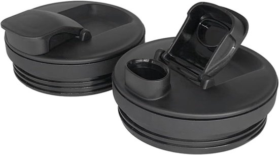 SnelShoppen - 2 Pack 9.5cm Travel Valve Covers voor Ninja Blender Cups - Compatibel met Auto-iQ 12oz/18oz/24oz/32oz - Ideaal voor Smoothies en Reizen van Snelshoppen
