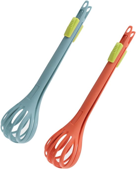SnelShoppen - 2 Stuks 2-in-1 Voedselclip Eiwitklopper, Multifunctionele Broodclip, Handmixer van Voedselveilig Nylon voor Keuken, Koken, Bakken, Feest