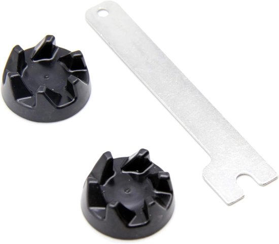 SnelShoppen - 2 x Blender Coupling 9704230 Vervangonderdeel voor Keukenmixers KSB52, KSB5, 5KSB52, 5KSB5 | Hoogwaardig Metaal | Inclusief Montage Sleu
