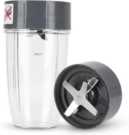 SnelShoppen - 24 OZ Blender Cup met Vervangende Extractor Mes, Vervangende Onderdelen voor Smoothies, Shakes, Keuken, To-Go, Geschikt voor 600W en 900
