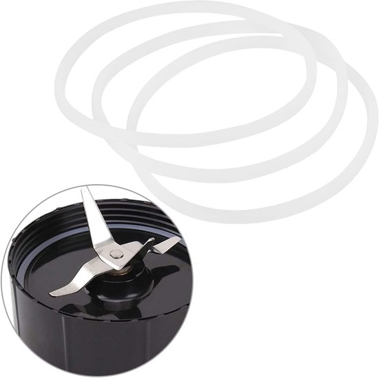 SnelShoppen - 3/6Pcs Vervangingsringen Rubber Sealing Rings voor Blender, Magic Bullet Accessoires, O-Ringen, Keuken Gereedschap, Makkelijk te Install