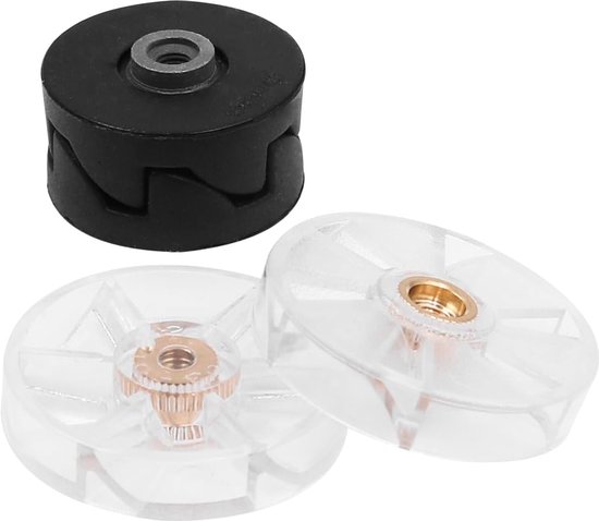SnelShoppen - 4 Stuks Vervangende Plastic Tandwielen voor Blender - Geschikt voor 600W en 900W - Inclusief 2 Bladetandwielen en 2 Basis Tandwielen - I