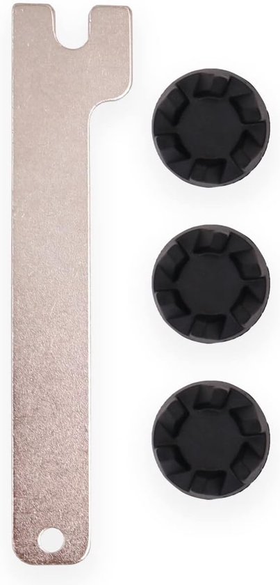 SnelShoppen - 4PCS Blender Onderdelen Set - Vervangende Rubber Koppeling en Sleutel voor Blender - Compatibel met Diverse Keukenmixers - Keukenaccesso