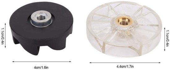 SnelShoppen - 6 Pack Vervangende Snijbladen en Tandwielen voor Blender, Hoogwaardig Plastic, Rubber en Metaal, Duurzaam, Geschikt voor Mixen en Malen,