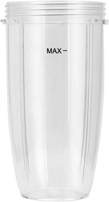 SnelShoppen - 710ml Vervangende Cup voor Hoge Snelheid Blender - Geschikt voor 600W en 900W Mixers - Duidelijke Mokken voor Smoothies, Sap en Meer - 2