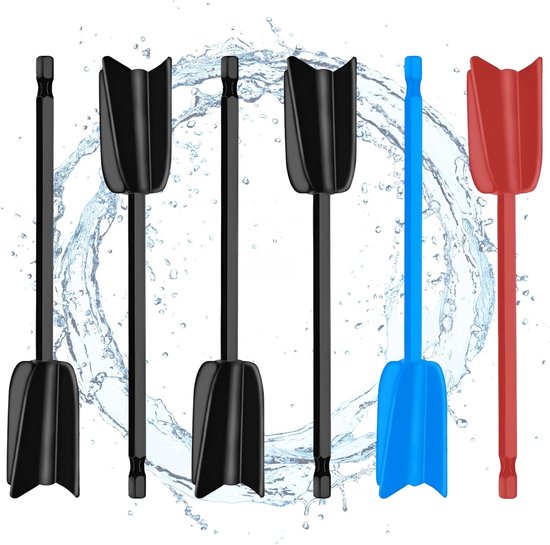 SnelShoppen - Blender Accessoire Boormachine voor Hars Klopper, 6 Stuks, Epoxy Mengtap, Boor, Klopper, Roerder, Verf Mixer voor het Mengen van Epoxy H