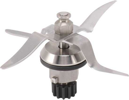 SnelShoppen - Blender Mes voor Monsieur Cuisine Connect 1.0, 4 Vleugels 12 Tanden RVS Vervangingsonderdeel, Duurzaam Extractor Mes voor Mixen, Snijden