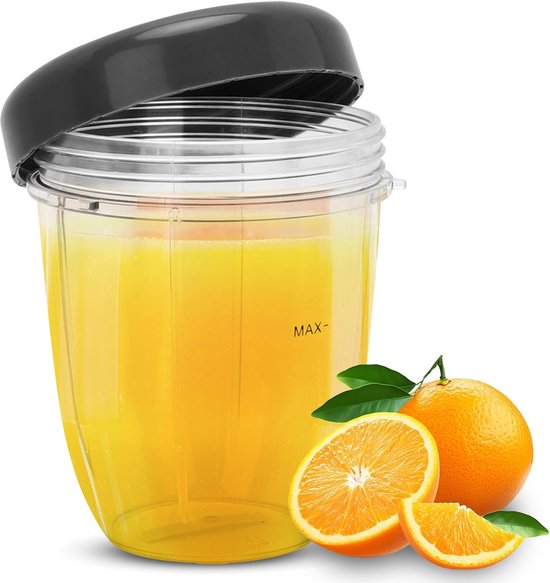 SnelShoppen - Blender Onderdelen Set voor 32OZ Grote Beker met Deksel, Veilig en Duurzaam, Eenvoudig Schoon te Maken, Geschikt voor 900W Blender (Klei