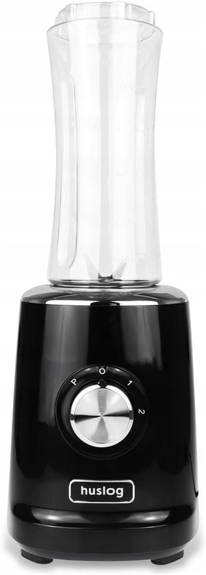 SnelShoppen - Blender Smoothie 500W met 4 RVS Messen, 600 ml Blend & Go Fles, 2 Snelheden + Pulsfunctie, Antislip Basis, Oververhittingsbeveiliging, C