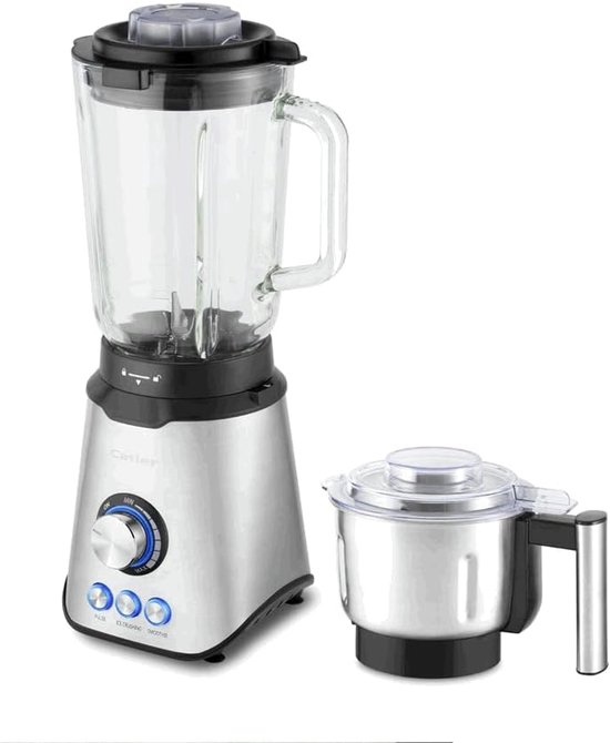 SnelShoppen - Blenders voor Smoothies, Sap en Soepen - 1,5 Liter RVS - Krachtige 1200W Motor - Ideaal voor Keuken, Gezondheid en Voeding