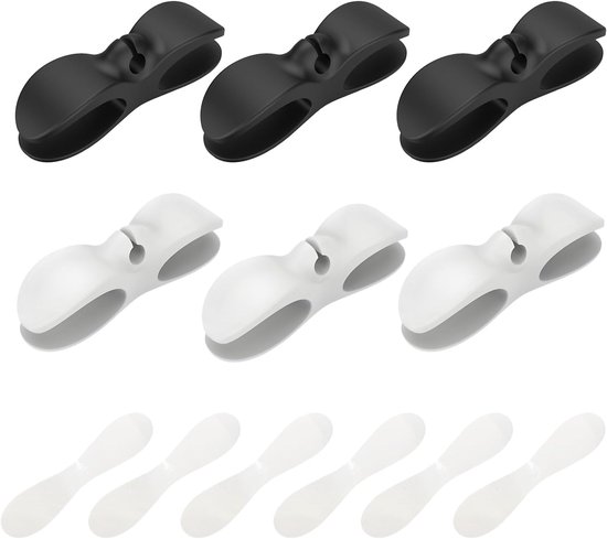 SnelShoppen - Cord Organizer voor Keukenapparaten, 6 Stuks Kabelhouder, Zelfklevende Kabelwrap voor Mixer, Blender, Toaster, Koffiemaker, Drukpan, Keu van Snelshoppen