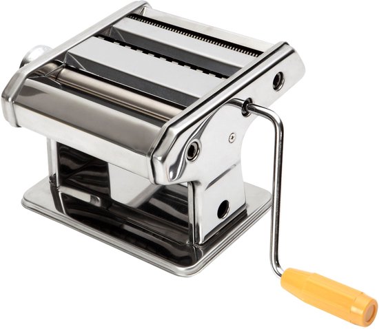 SnelShoppen - Dexam Pasta Maker Pastamachine - Handmatige Pastamaker voor Verse Pasta - Ideaal voor Spaghetti, Lasagne en Tagliatelle - Roestvrij Staa