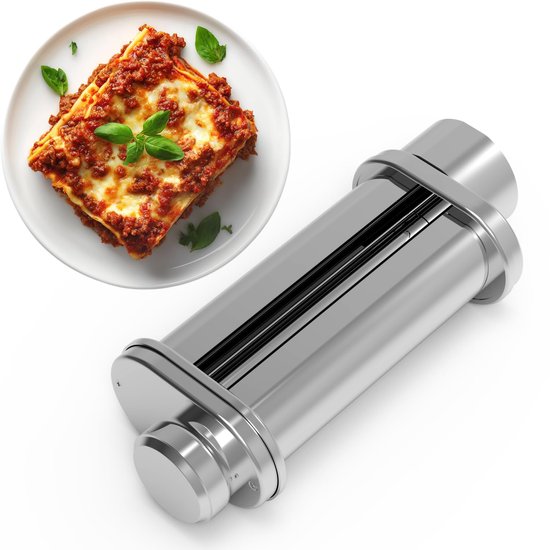 SnelShoppen - Fentic Pastaroller - RVS Elektrische Pastamachine voor Zelfgemaakte Pasta - Verstelbaar met 8 Standen - Ideaal voor Keuken, Feestjes en