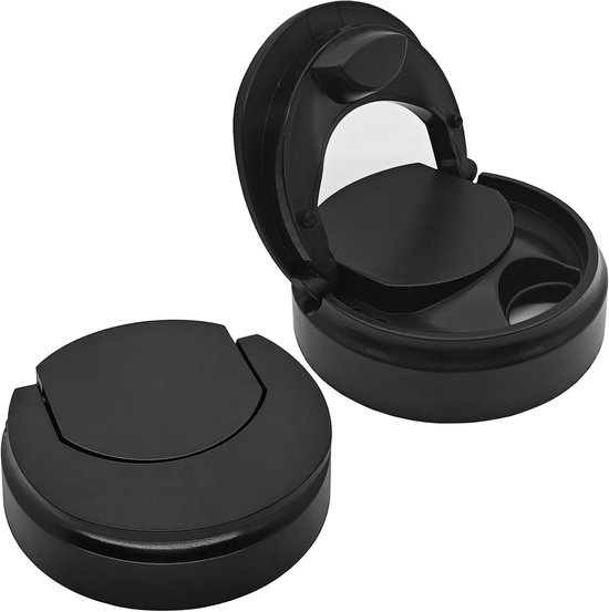 SnelShoppen - Flip Top Lid Vervangingsonderdeel voor 200W Blender Mixer Cups - 2 Stuks - Hoogwaardige BPA-vrije Kunststof - Perfect voor Keukenaccesso