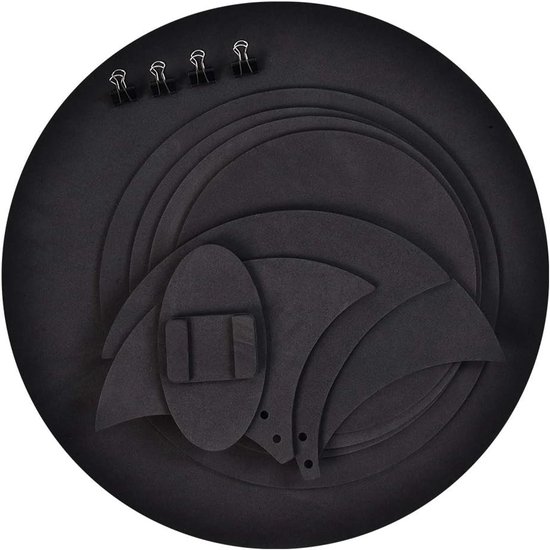 SnelShoppen - Gootop Set Rubber Impact Absorbers Zwart, Geluiddempers voor Handmixer, Hoog Elastisch, 5mm Dikte, Schokbestendig, Keuken Accessoire