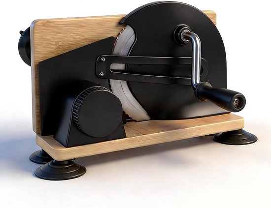 SnelShoppen - Handmatige Broodsnijder met Instelbare Dikte - Gelijkmatig Snijden - Ergonomisch Handvat - Zuurdesembrood Snijgereedschap - RVS en Compo