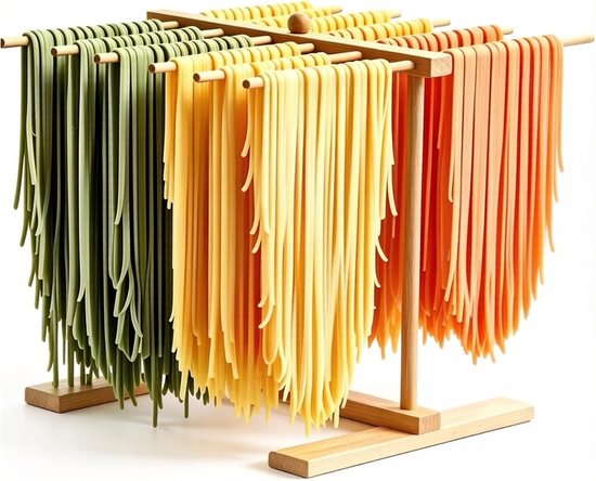 SnelShoppen - Handmatige Pastamachine RVS, Pastamaker met 9 Dikkte-instellingen en 3 Snijkamers voor Spaghetti, Fettuccine, Lasagne, Ideaal voor Keuke
