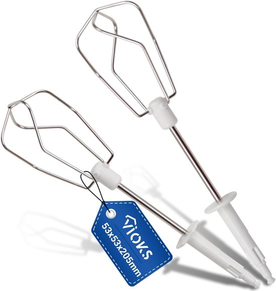 SnelShoppen - Handmixer Onderdelen Set - Vervangende Mixers voor Braun Multimix en Multiquick 5 - 2 Stuks met Plastic Koppeling - Keuken Accessoire