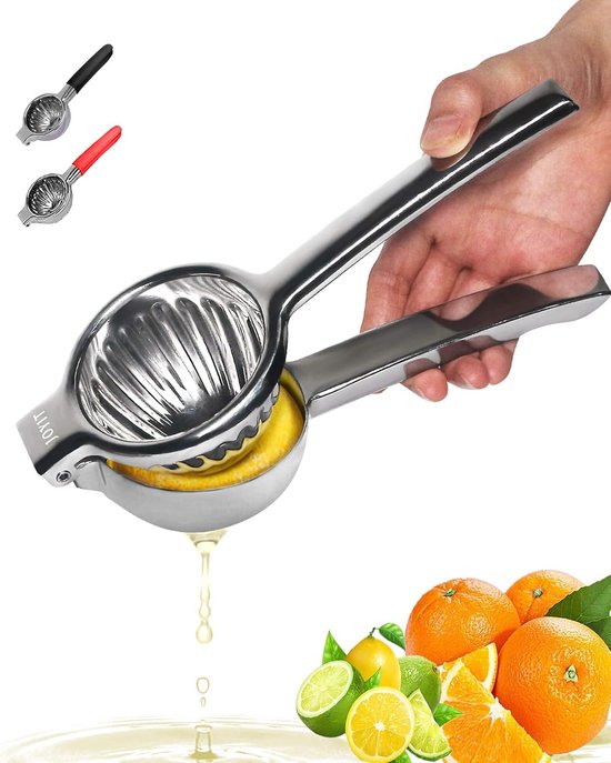 SnelShoppen - Heavy Duty Lemon Juicer RVS - Grote Handmatige Citrus Juicer voor Citroenen, Limoenen en Sinaasappels - Effectieve Sapextractor voor Keu