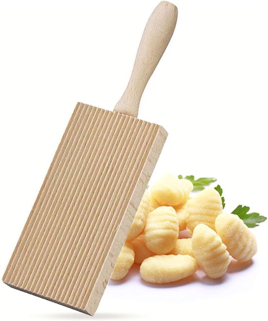 SnelShoppen - Houten Gnocchi Bord - Pastamachine voor Thuisgemaakte Gnocchi, Ideaal voor Pasta, Ravioli en Gnocchi, Geschikt voor Pastamachines en Acc