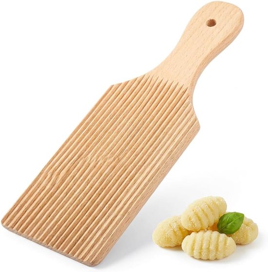 SnelShoppen - Houten Gnocchi Plank - Pasta Accessoires voor Zelfgemaakte Gnocchi, Macaroni, Cavatelli, Spaghettiklonters - Perfect voor Keuken, Thuis,