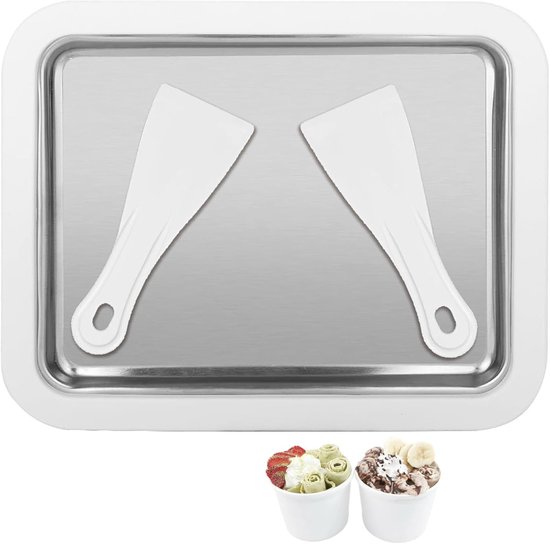 SnelShoppen - IJsmaker voor Kinderen en Gezinnen, 2 Spatulas, Compact Design, Ideaal voor Gelato, Frozen Yogurt, Sorbet, Perfect voor Feesten en in de